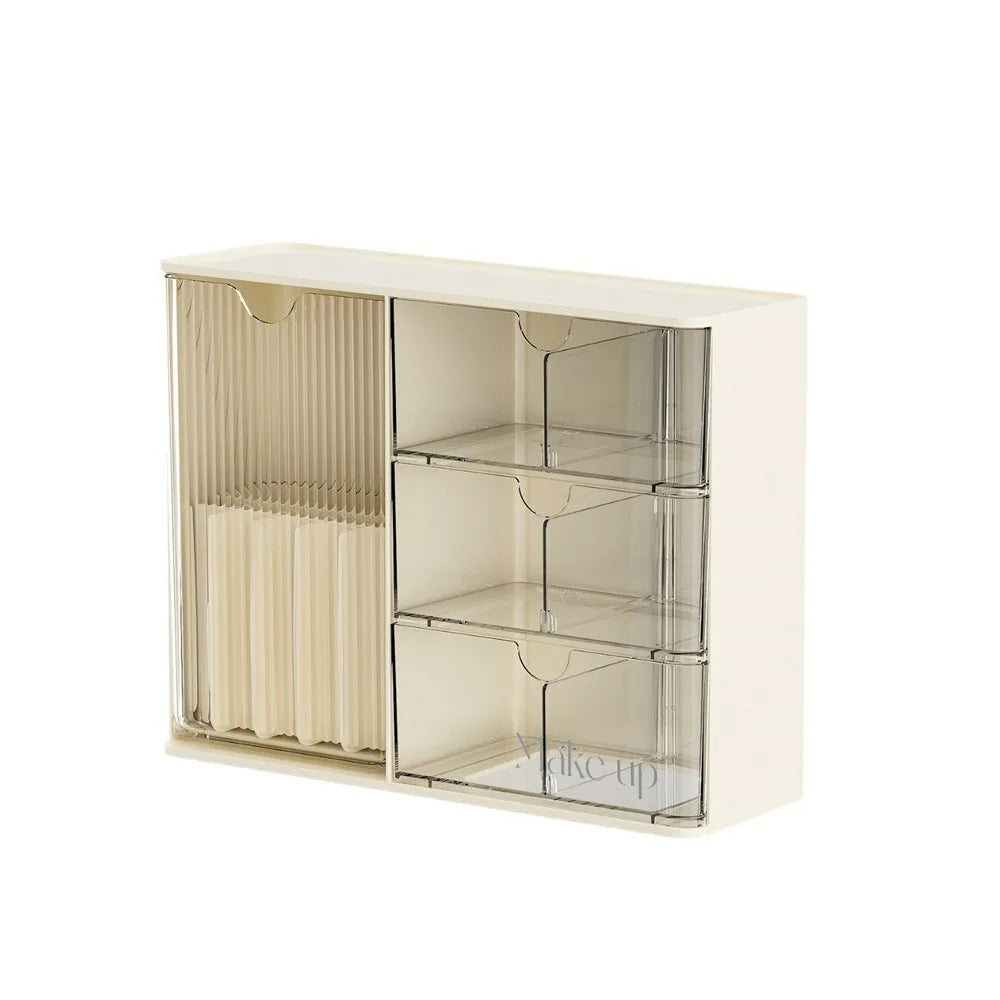 boîte rangement cosmétique transparente moderne grande capacité anti poussière brosse maquillage produits maquillage parfums