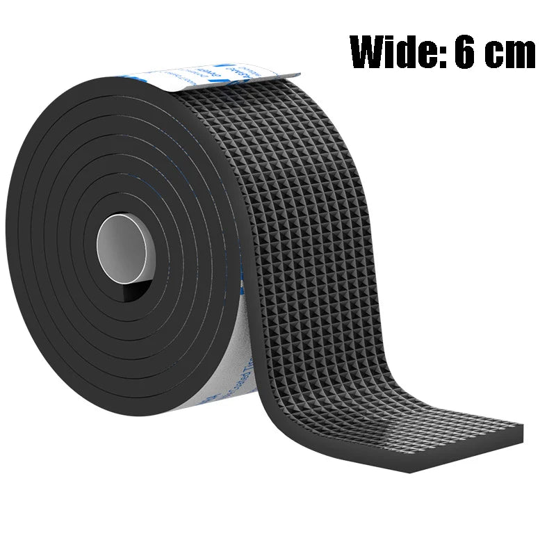 ruban adhésif antichoc noir texture grille anti glissement protège meuble moderne