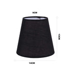 abat jour tissu noir moderne opacité toile chambre salon deco