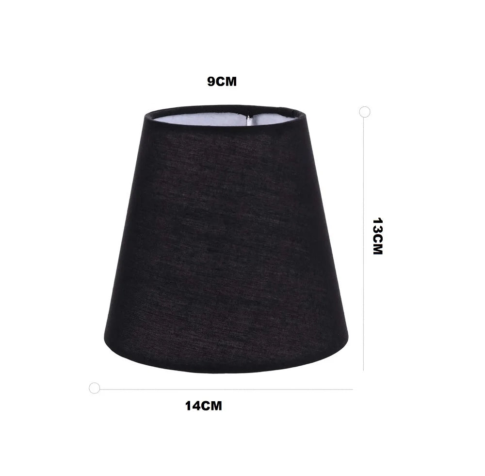 abat jour tissu noir moderne opacité toile chambre salon deco