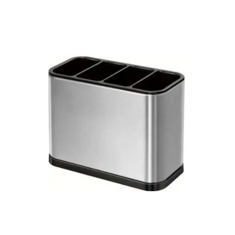porte couverts argenté moderne lisse imperméable fourchettes cuillères couteaux ouvre bouteille grande capacité égouttable