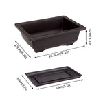 pot plante jardin extérieur marron moderne grille drainage fleurs succulentes bonsaï