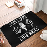 tapis noir bleu blanc antidérapant imperméable moderne graphique salon bain chambre