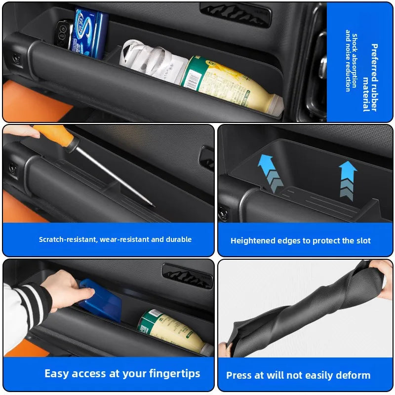 organisateur rangement voiture silicone noir pratique fonctionnelintérieur accessoires storage boite rangement matériau étanche
