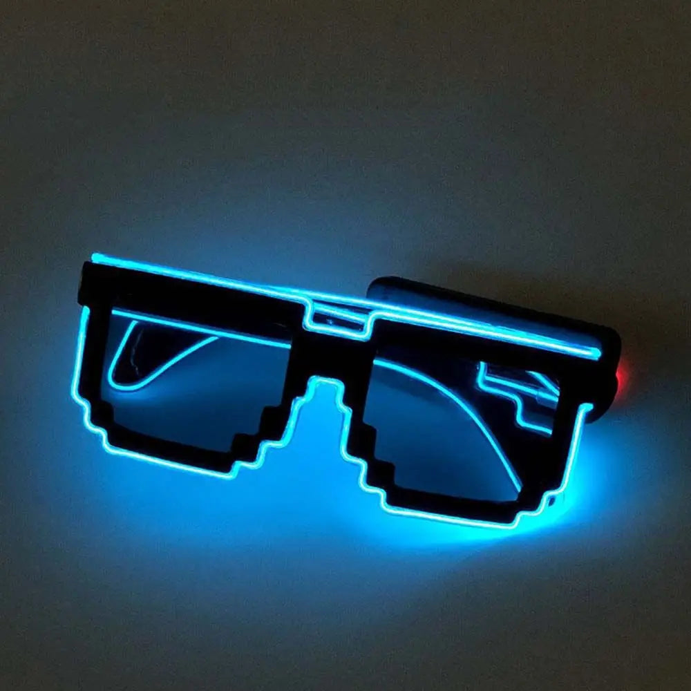 lunettes soleil vert rouge violet jaune bleu pixel art modernes écouteurs festives anniversaire halloween