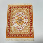 tapis souris motif fleurs persan classique caoutchouc antidérapant informatique bleu