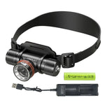 lampe torche plongée rechargeable led 30w ipx8 étanche 500m noir ceinture ajustable haute puissance