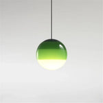 suspension lumineuse moderne vert orange bleu gradient coloré câble suspendu 15cm 20cm