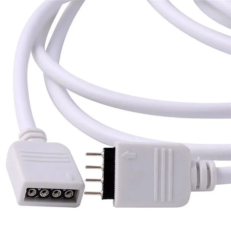 câble électrique extension broches 24v blanc noir 1m 2m 3m 5m adhésif led rgb