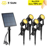 projecteur solaire led ip65 moderne noir matextérieur câble controle rgb autonomie