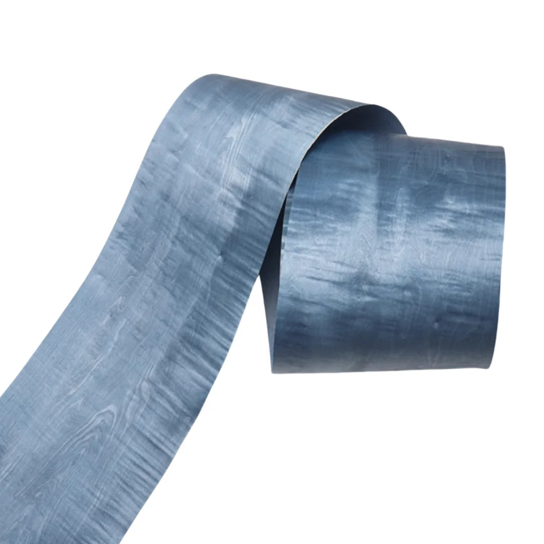 rouleau matériau flexible bois imitation rustique bleu nuances denim usé decoration bricolage meubles