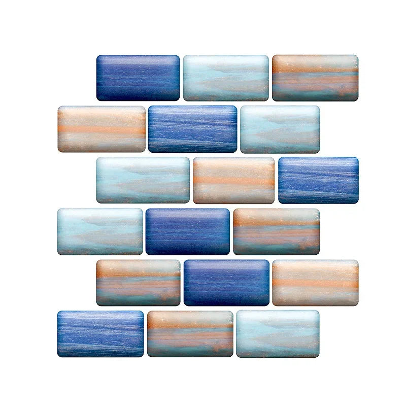 panneau décoratif mural 30x30cm texture brique adhésif waterproof vintage gris beige