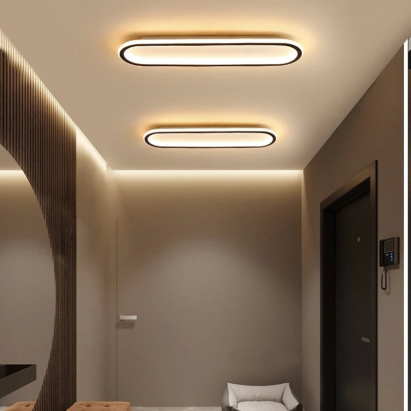lampe led moderne fermeture métallique acrylique bord noir flux lumineux 249 2000