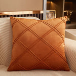 coussin décoratif velours rose moderne amovible lavable 45x45cm américain coussin carré motifs géométriques