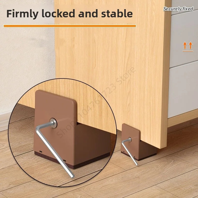pieds meubles marron noir vis plastique moderne fixation antidérapants rechargeables