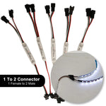 amplificateur signal led connecteur électronique câble noir rouge bleu blanc ws2812b ws2811 sk6812