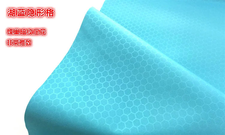 tissu imperméable polyester violet bleu gris moderne motif hexagonal résistance déchirure eyelets bricolage