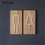symboles toilettes or minimaliste maison decoration entrée wc handicapé decoration métal rond fixations invisible