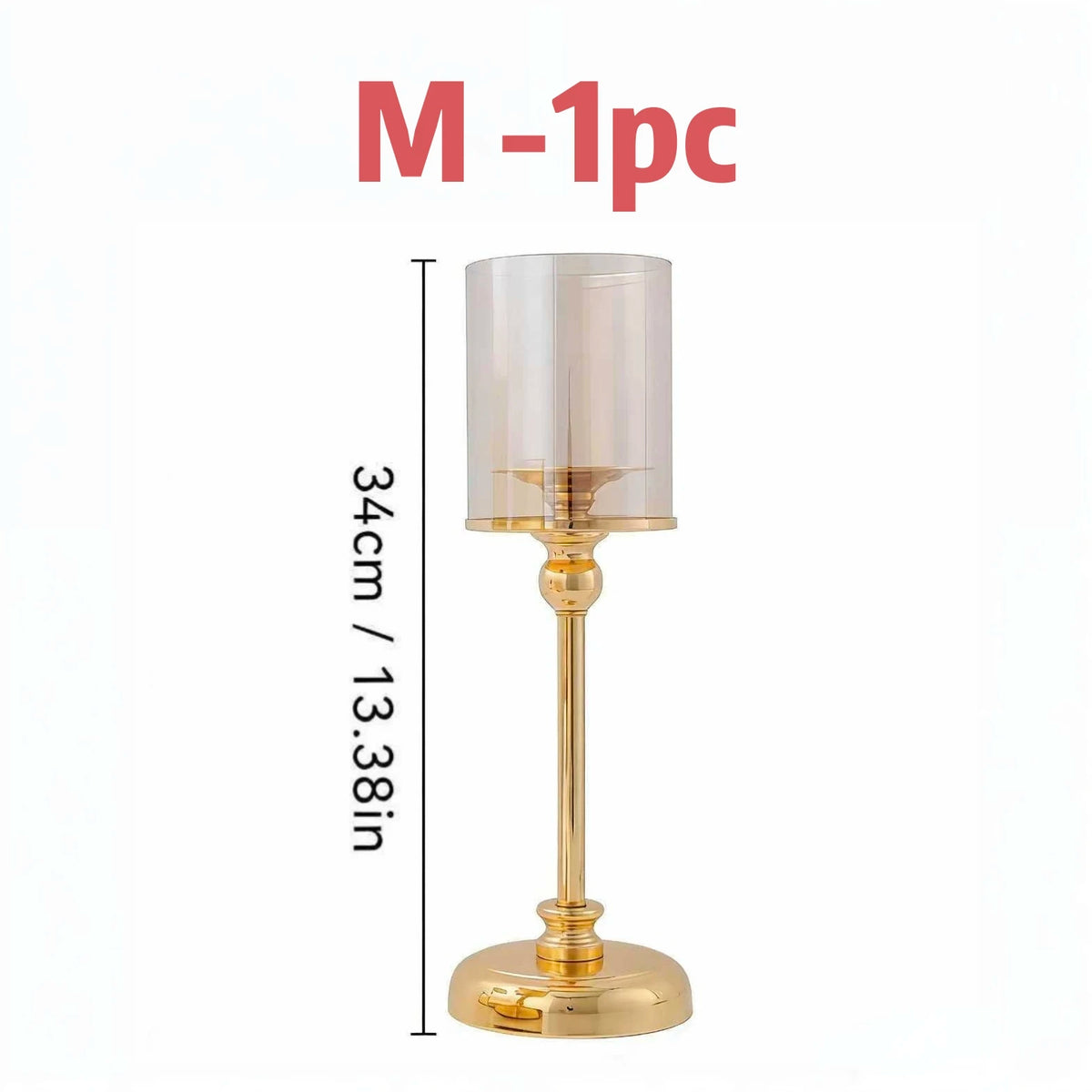 bougeoirs or transparents classiques supports bougies mariage fêtes tables