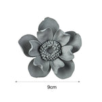 décoration murale fleurs artificielles céramique blanc gris moderne réaliste adhésif