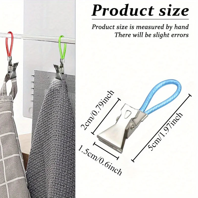 clips linge couleur moderne utilitaire tissu varié serviettes suspendre crochet métal brillant
