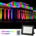 projecteur led noir moderne ip66 clips extérieur 100w 50w 30w 20w 10w