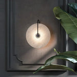 applique murale led marbre moderne blanc noir éclairage cuisine chambre couloir moderne
