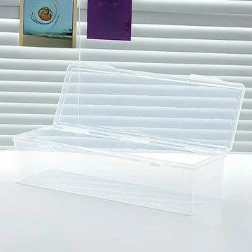 boîte rangement transparente moderne compartiments plastique empilable articles divers