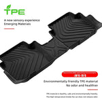 tapis sol voiture noir rayures horizontales moderne waterproof fixations