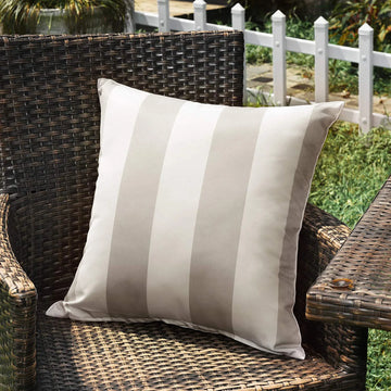 housse coussin extérieur imperméable rayures moderne canapé jardin fauteuil décoration polyester couleur unie