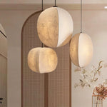 Suspension lumineuse moderne minimaliste métal blanc chaîne électrique 3000K 4200K 6500K