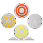 ampoule led cob 50mm blanc jaune orange rayures concentriques moderne éclairage décoration travail bricolage