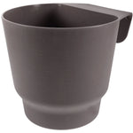 pots fleurs suspendus mural bleu gris blanc texturé moderne grille drainage vis jardin