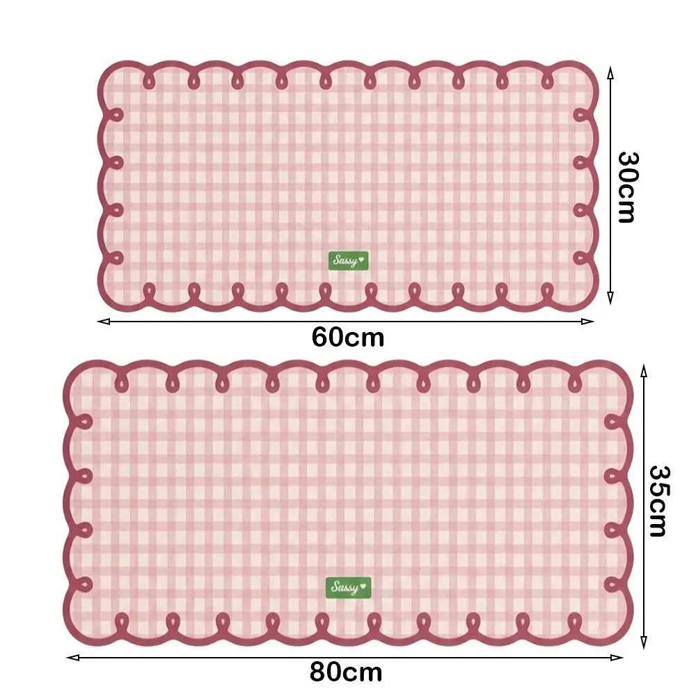 tapis moderne carreaux beige rose bleu adhésif 30x60cm 35x80cm opaquet décors
