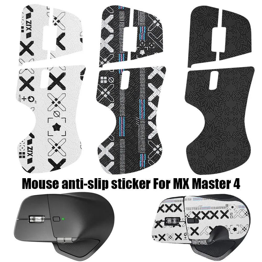 sticker antidérapant souris mx master caoutchouc adhésif protection graphique moderne noir blanc