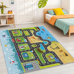 tapis moderne piste course parking fleur gris blanc rouge vert noir polypropylène polyester aubussonextérieurintérieur