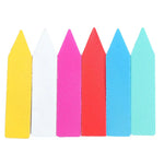 crayons couleur modernes jaune blanc rose rouge bleu turquoise unis opaques pack six couleurs