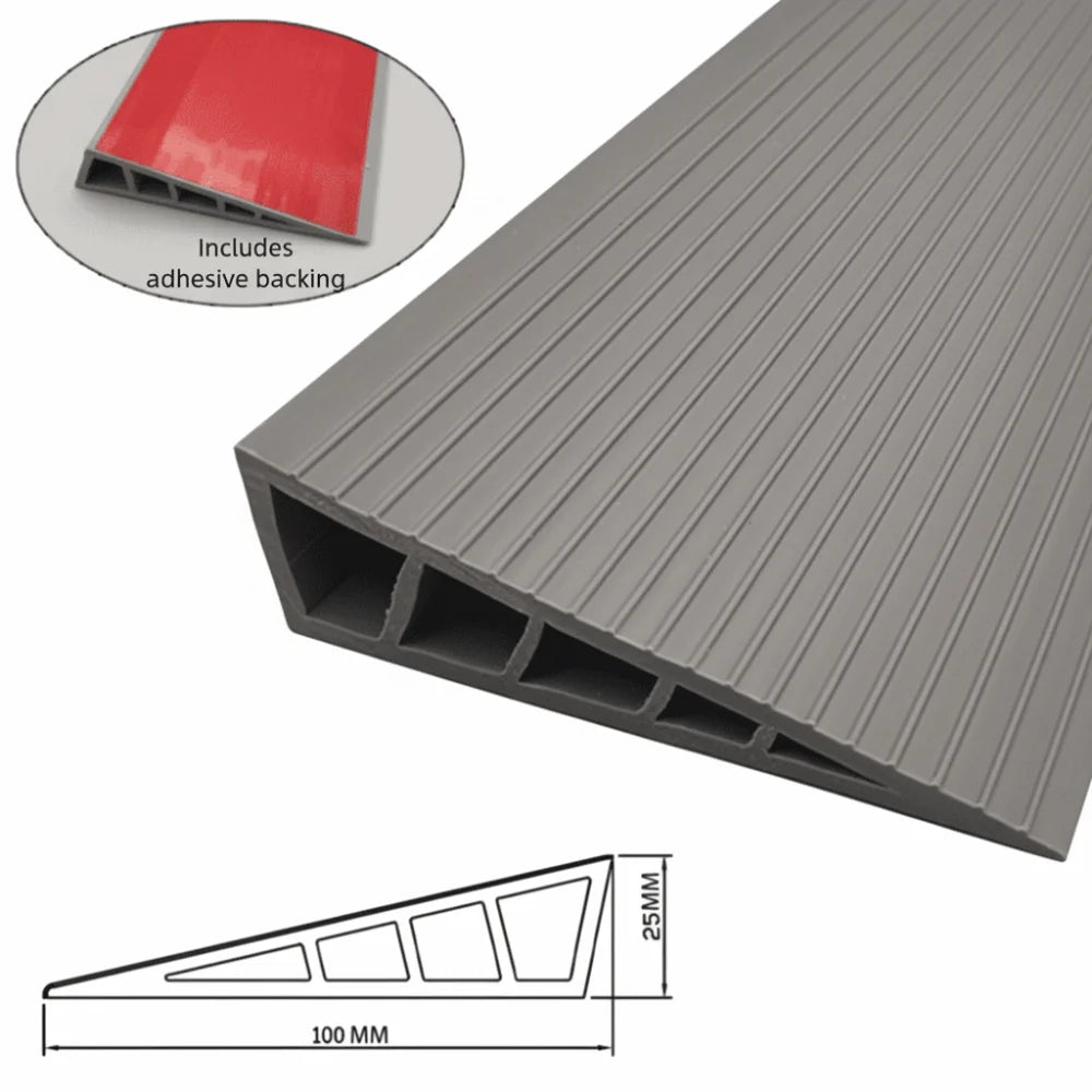 tapis seuil noir rayures moderne adhésif pvc imperméable maison entrée