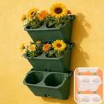 jardinage vertical mural clips autoarrosant pots differentes tailles moderne fonctionnel vert noir blanc