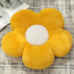 coussin moderne fleurs stylisées velours blanc noir anti décubitus coton 35x35cm