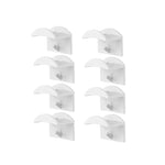 supports stockage murals adhésifs casquettes rouges noires brodées minimalistes 10 pièces