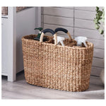 panier rangement tressé réutilisable bois compartiments organisation décoration bohème rustic