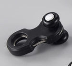 pulies rideau métal blanc noir moderne roulettes coton chanvre accessoire volet amovible