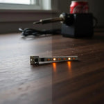ruban led blanc orange points lumineux moderne adhésif connecteur câble solaire 62mm autonomie