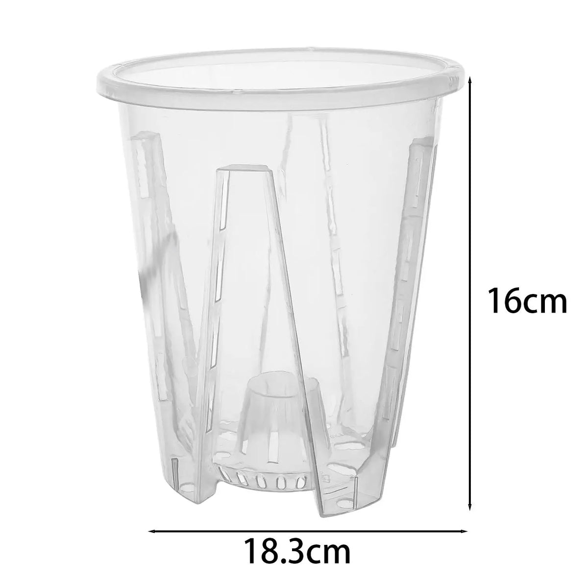 pot plante transparent moderne perforations clips intérieur extérieur 1pc 2pcs 5pcs