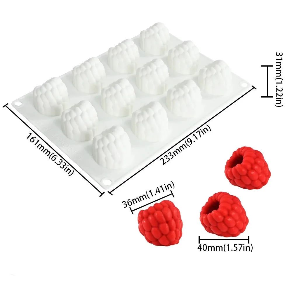 moules silicone fruits rhubarbe pomme poire fraise gâteau décoration bakeware modernes cuisine écofriendly
