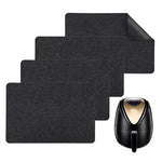 tapis protection cuisine noir feutre antislip résistance chaleur moderne 44x30cm multifonction easy move