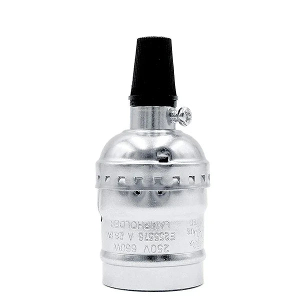 ampoule vis e27 or argent noir métal lisse vintage câble interrupteur led filament