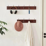 crochet mural moderne acier inoxydable noir cuivre bronze argent trois crochets fixations minimaliste