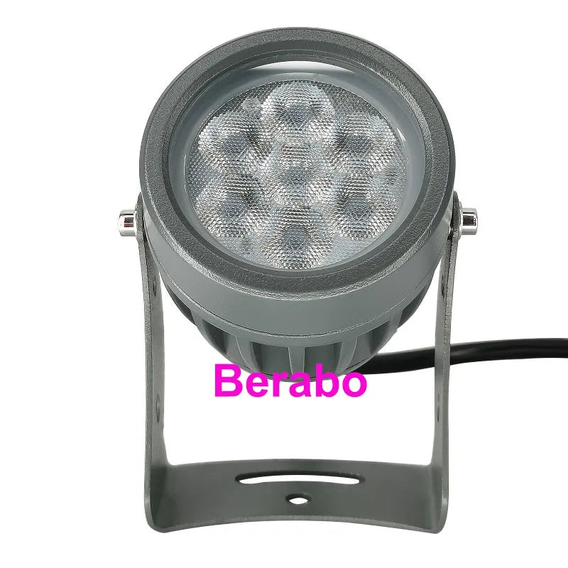 projecteur led gris moderne ip65 controle rgb exterieur jardin 24v 249lm